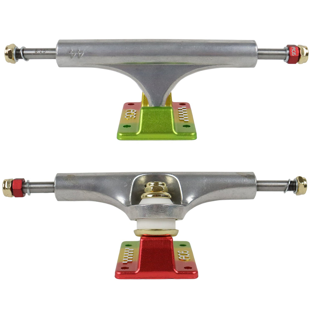 Ace Skateboard Trucks AF1 Ital (Green/Red/Gold) 66 (9.0" Axle) Pair