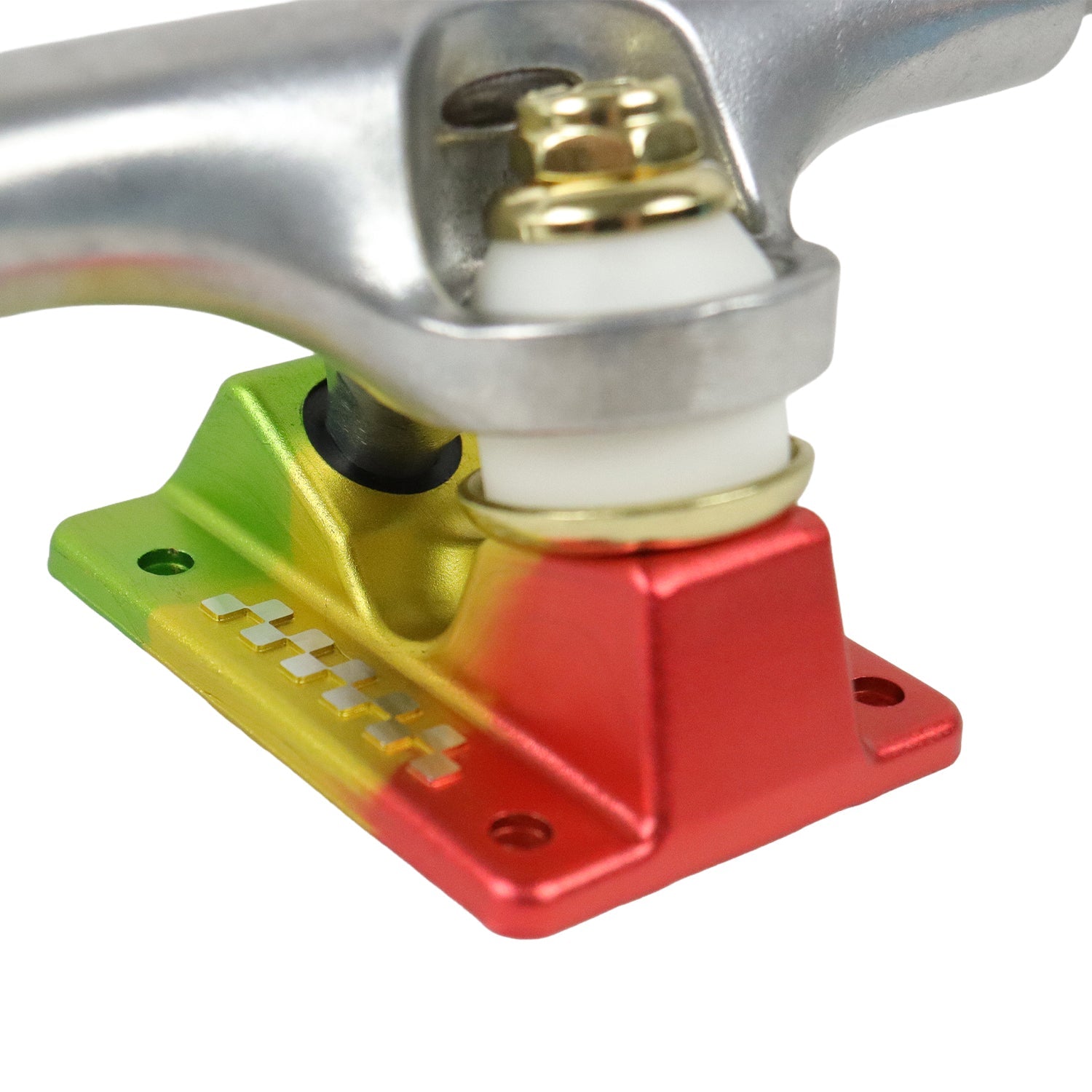 Ace Skateboard Trucks AF1 Ital (Green/Red/Gold) 44 (8.25" Axle) Pair