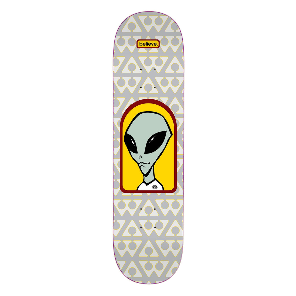 Alien Workshop Skateboard Complete Believe Pattern Grey 8.625" x 32.375"