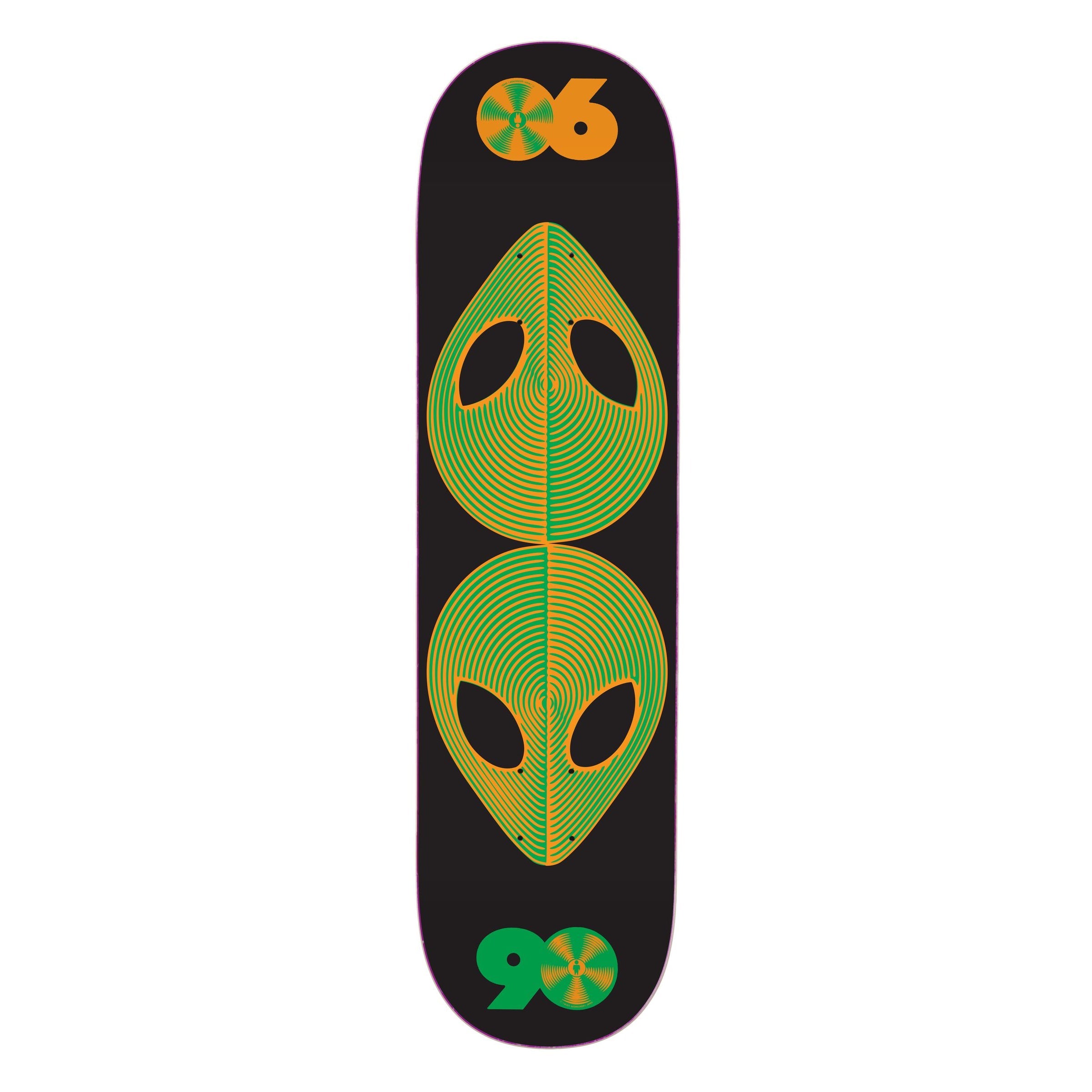 Alien Workshop Skateboard Deck Scanner Twin Tail Black 8.25" x 32.125"
