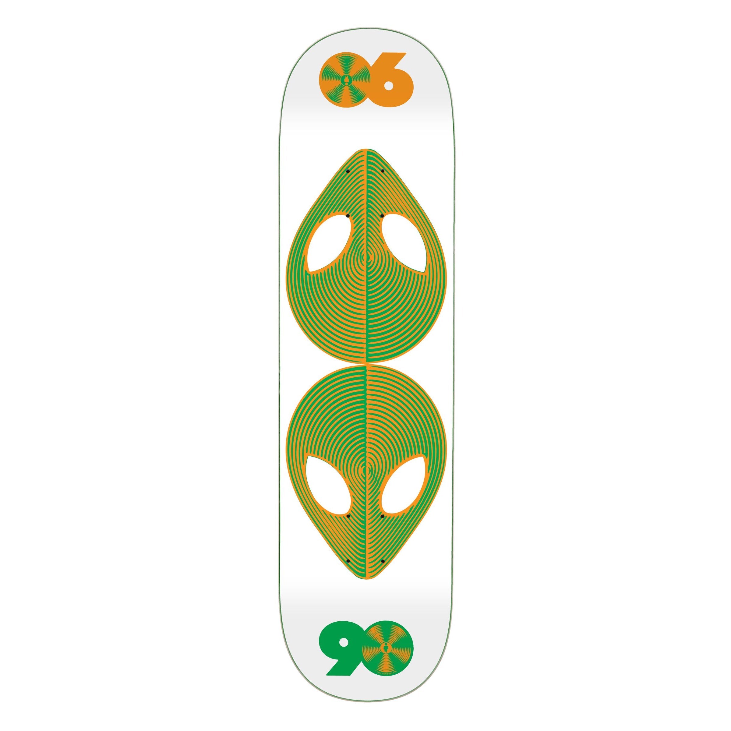 Alien Workshop Skateboard Complete Scanner Twin Tail White 8.375" x 32.25"