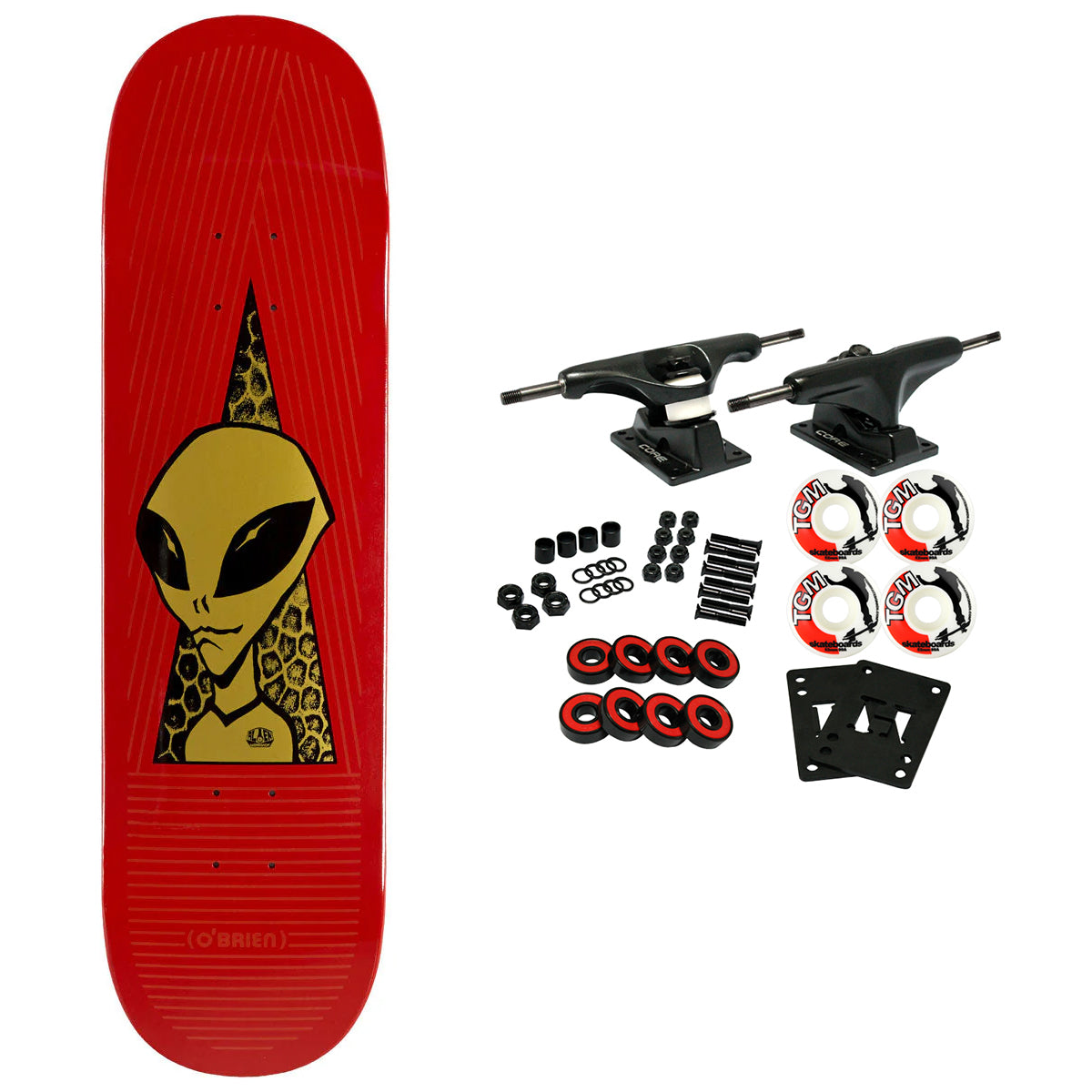 Alien Workshop Skateboard Complete Joey Obrien Visitor Gold 8.5" x 32.25"