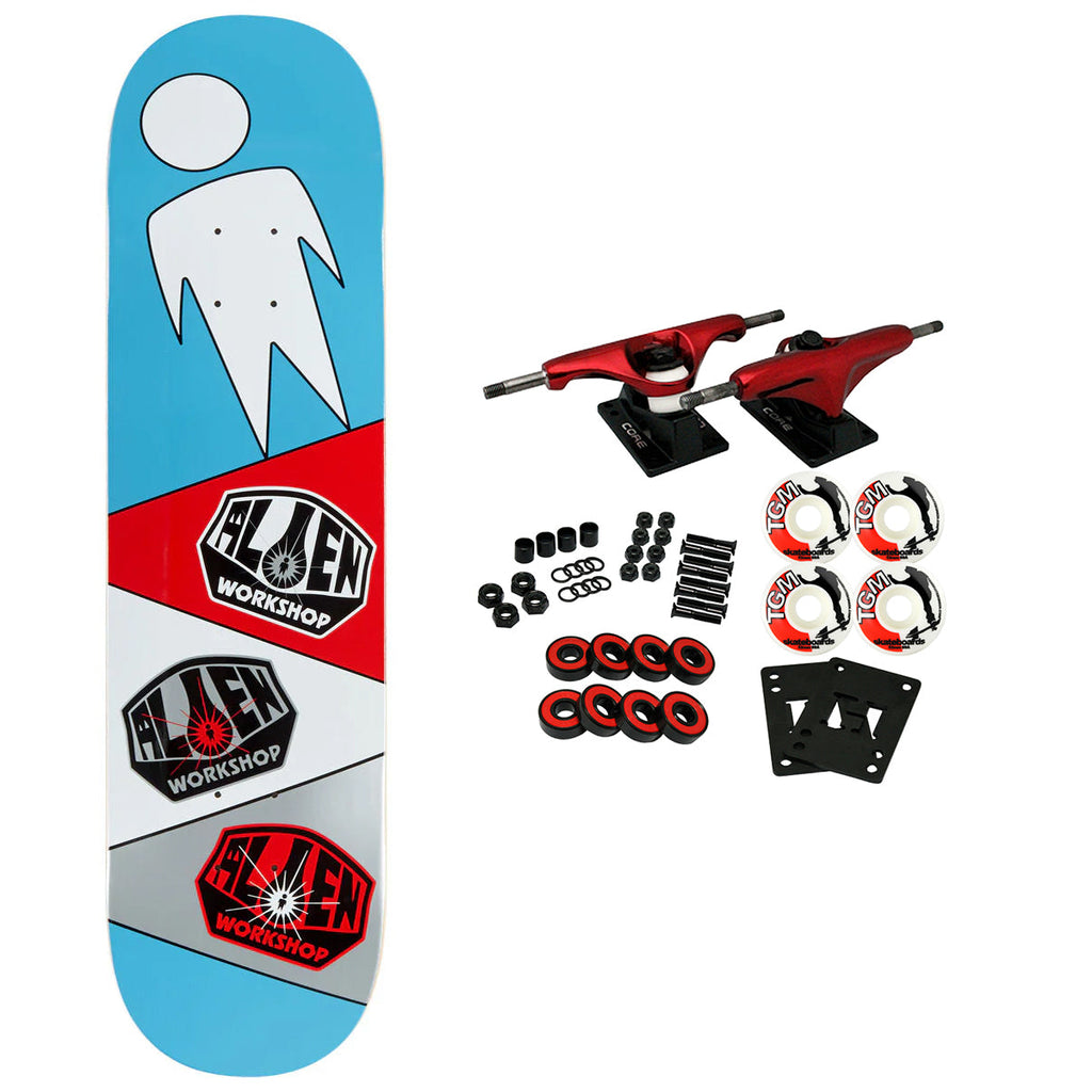 Alien Workshop Skateboard Complete OG Logo Repeater Blue 8.125" x 31.75"