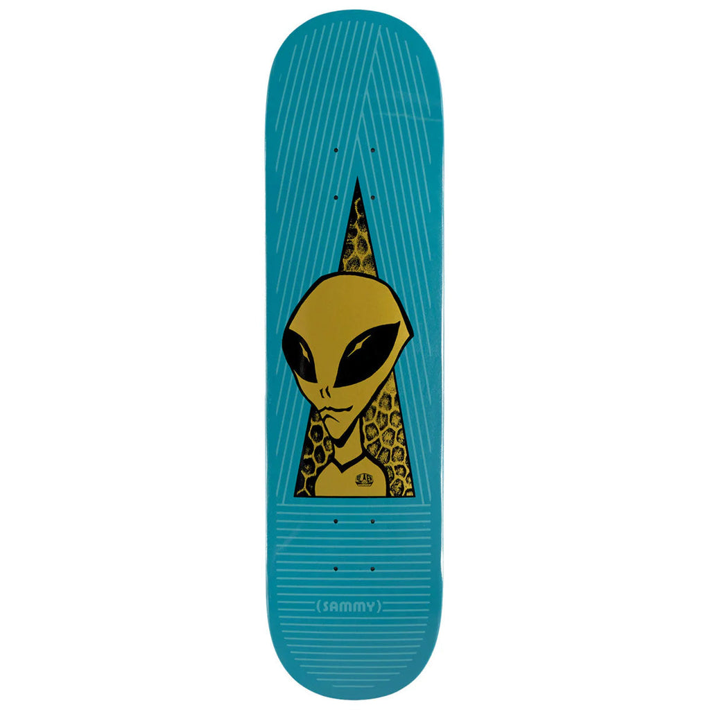 Alien Workshop Skateboard Deck Sammy Montano Visitor Gold 8.0" x 31.625"