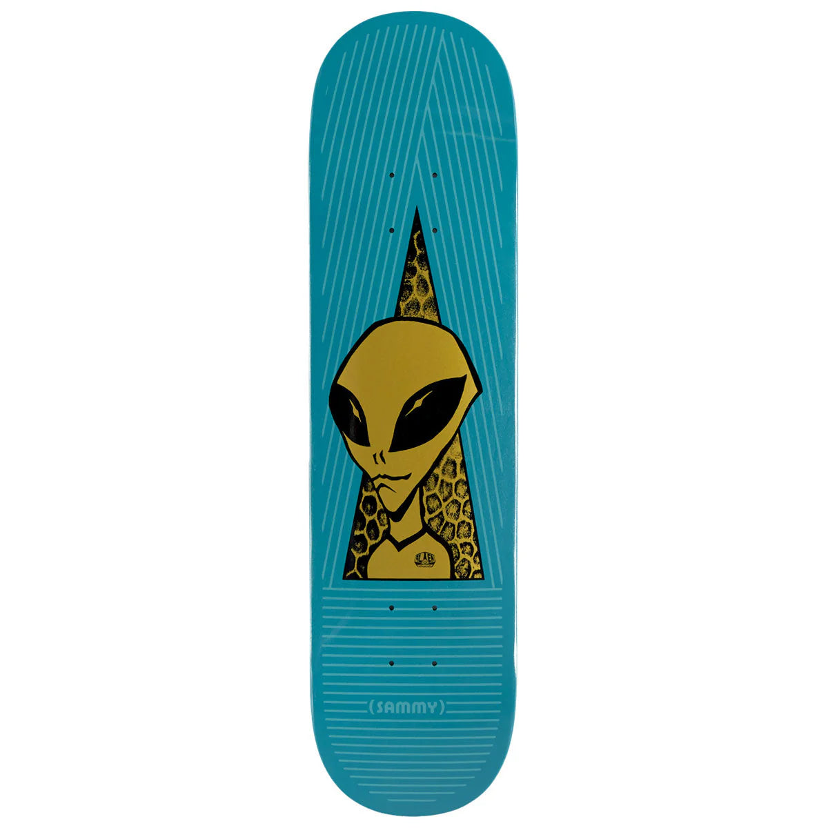 Alien Workshop Skateboard Deck Sammy Montano Visitor Gold 8.0" x 31.625"