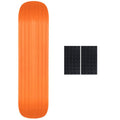 Ambition Snowskate Jib Orange 8.5" x 33" Plastic Snow Skate Deck with Foam Grip Applied and Studded Grip Add On