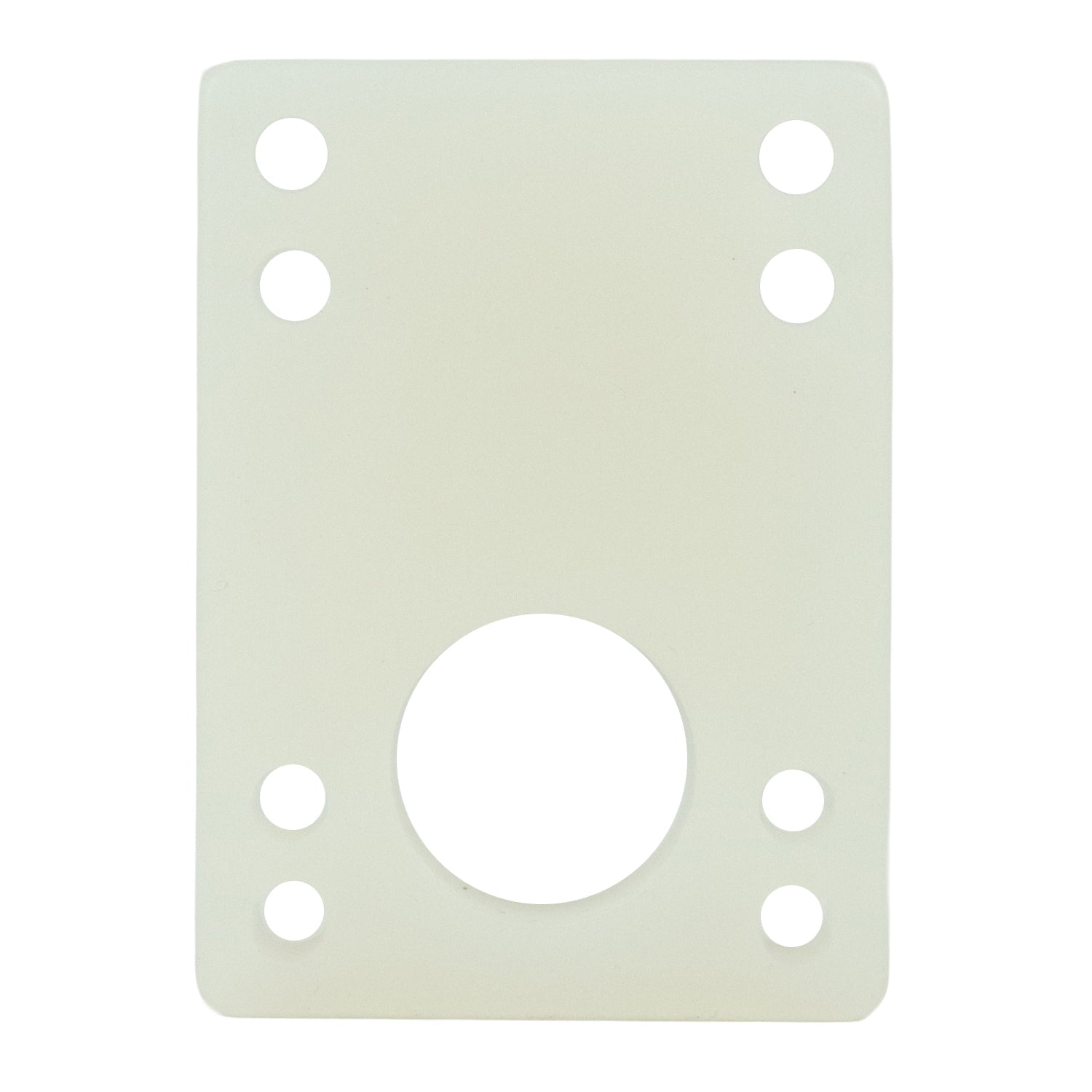 Longboard Angled Riser Pad Set - 5/16" to 9/16" Wedge Risers - Clear (White)