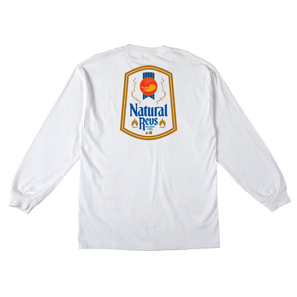 Anti Hero Skateboards Longsleeve Shirt Natural Revs Pocket White