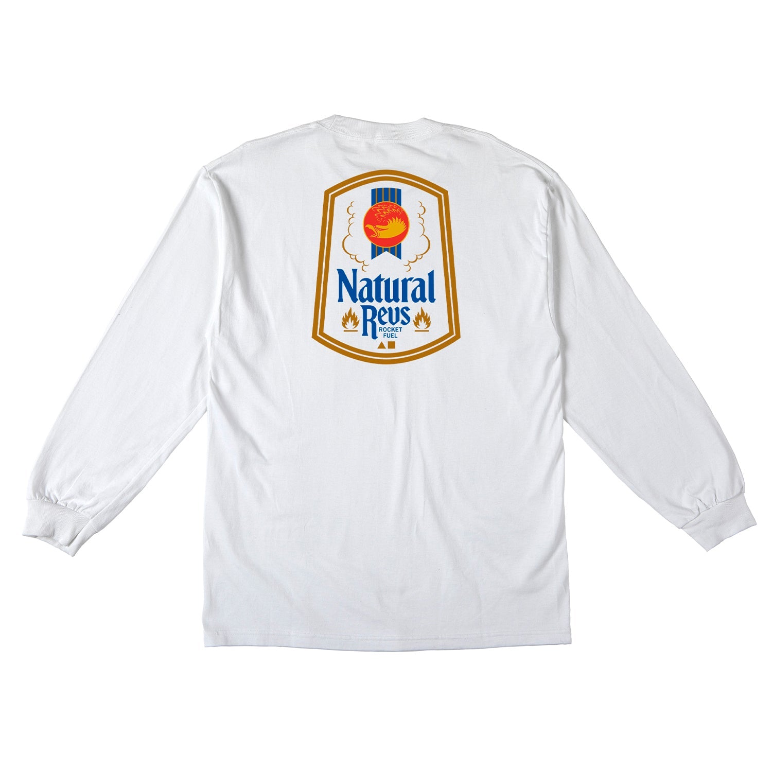 Anti Hero Skateboards Longsleeve Shirt Natural Revs Pocket White