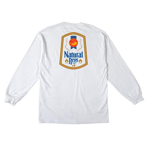 Anti Hero Skateboards Longsleeve Shirt Natural Revs Pocket White