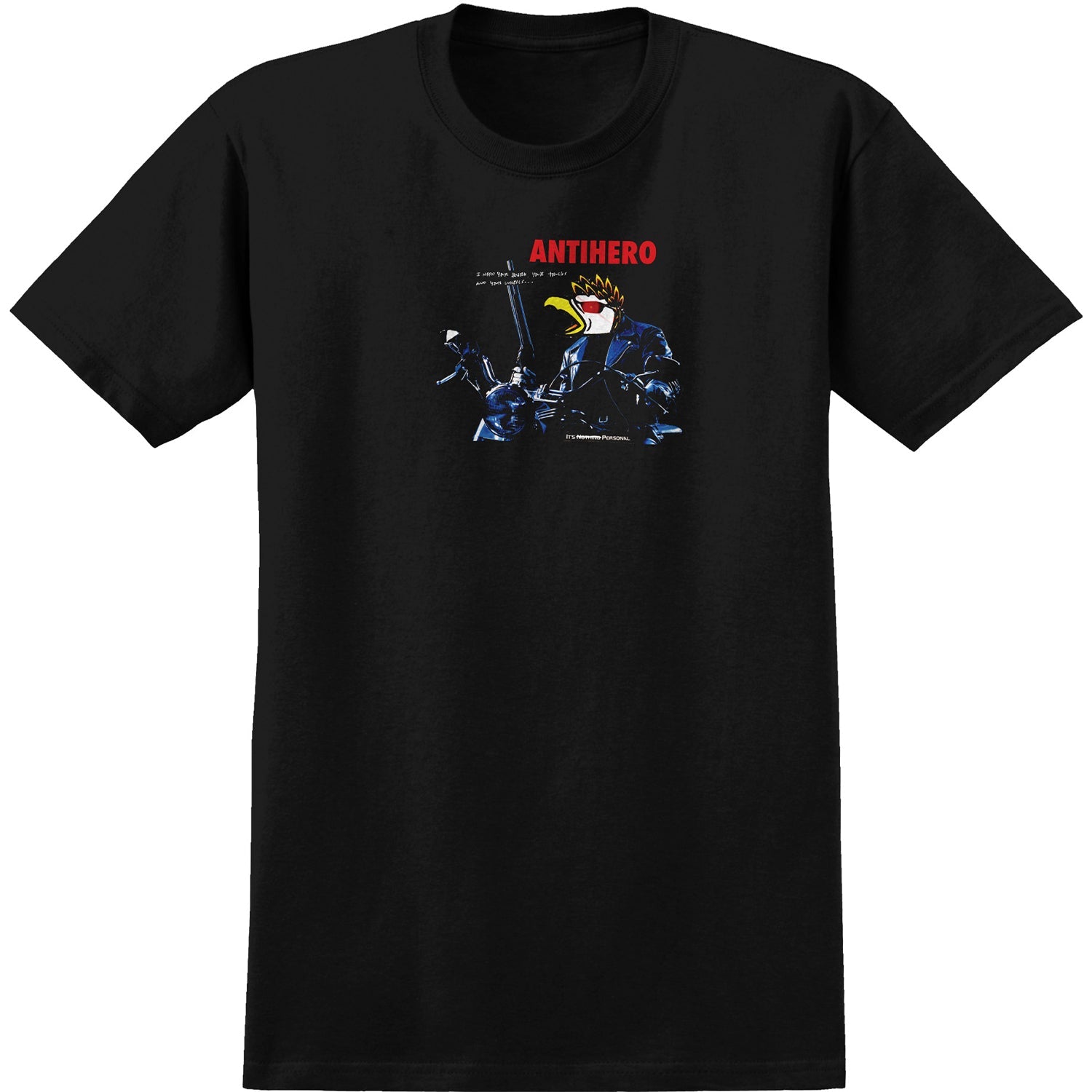 Anti Hero Skateboards Shirt Eaglenator Black