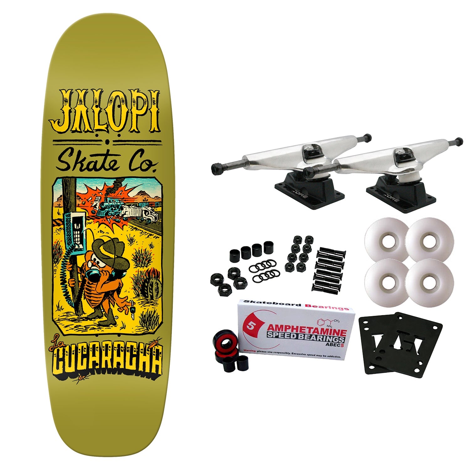 Anti Hero Skateboard Complete Jalopi Cucaracha 9.69" x 31.8"