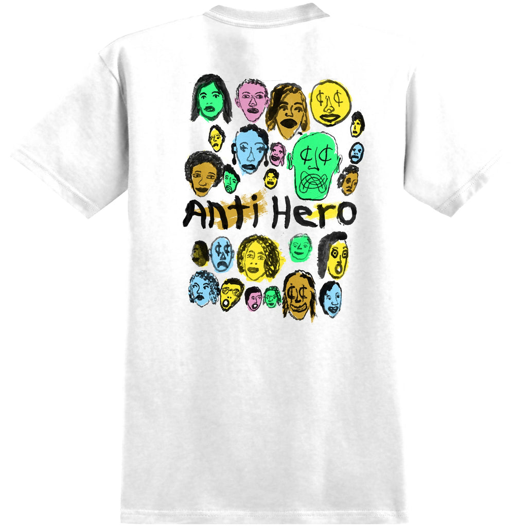 Anti Hero Skateboards Shirt Expressions Bongo White