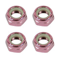 Dime Bag Skateboard Replacement Truck Axle Nuts Pink (4-Pack)