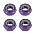 Dime Bag Skateboard Replacement Truck Axle Nuts Purple (4-Pack)