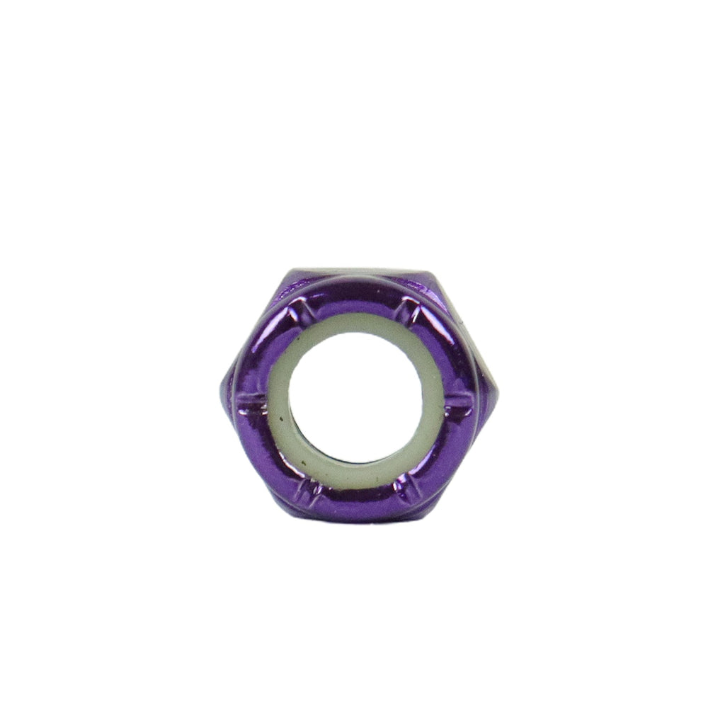 Dime Bag Skateboard Replacement Truck Axle Nuts Purple (4-Pack)