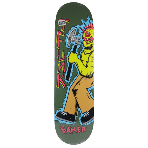 Baker Skateboard Complete T-Funk Axe Man Green 8.38" x 32"