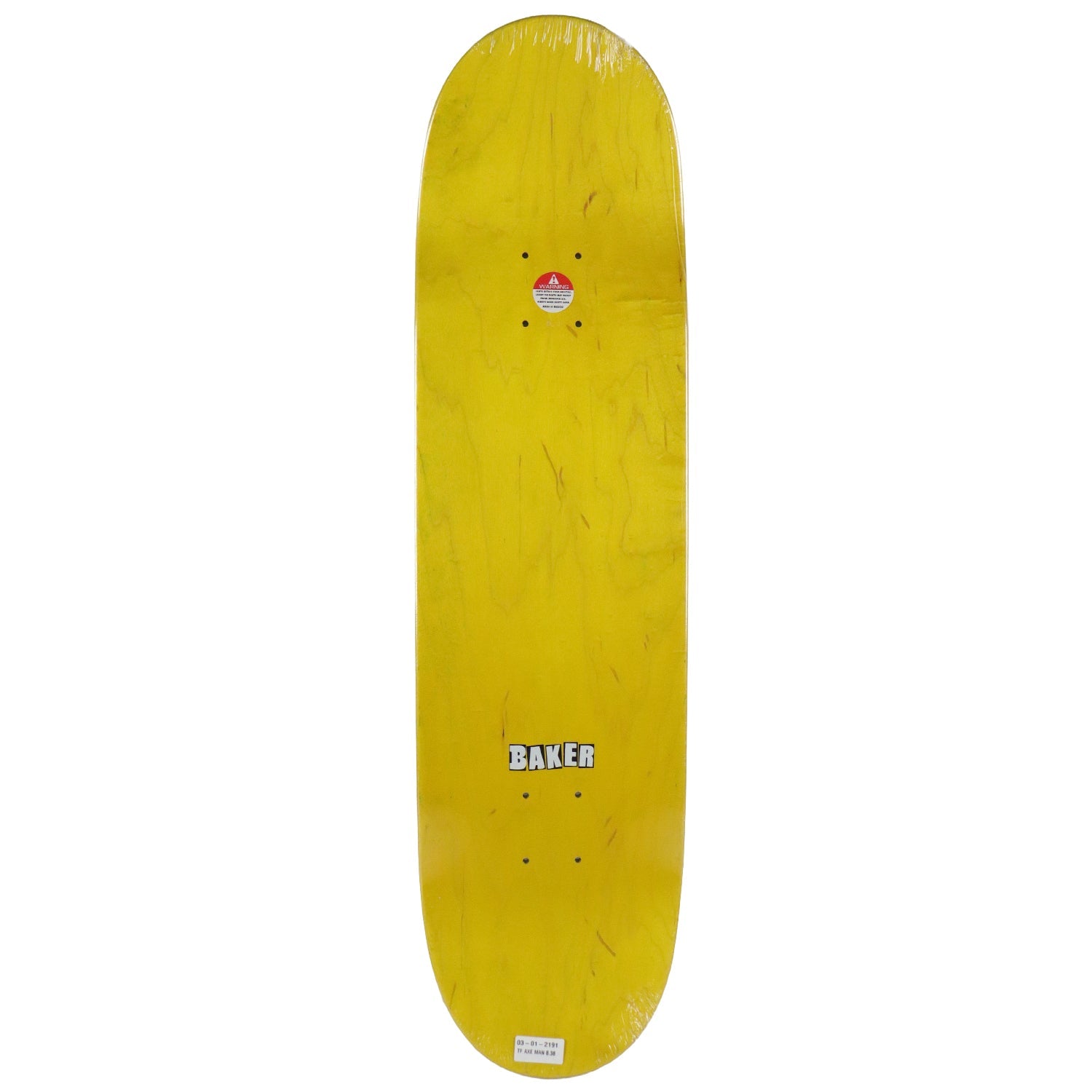Baker Skateboard Deck T-Funk Axe Man Green 8.38" x 32"