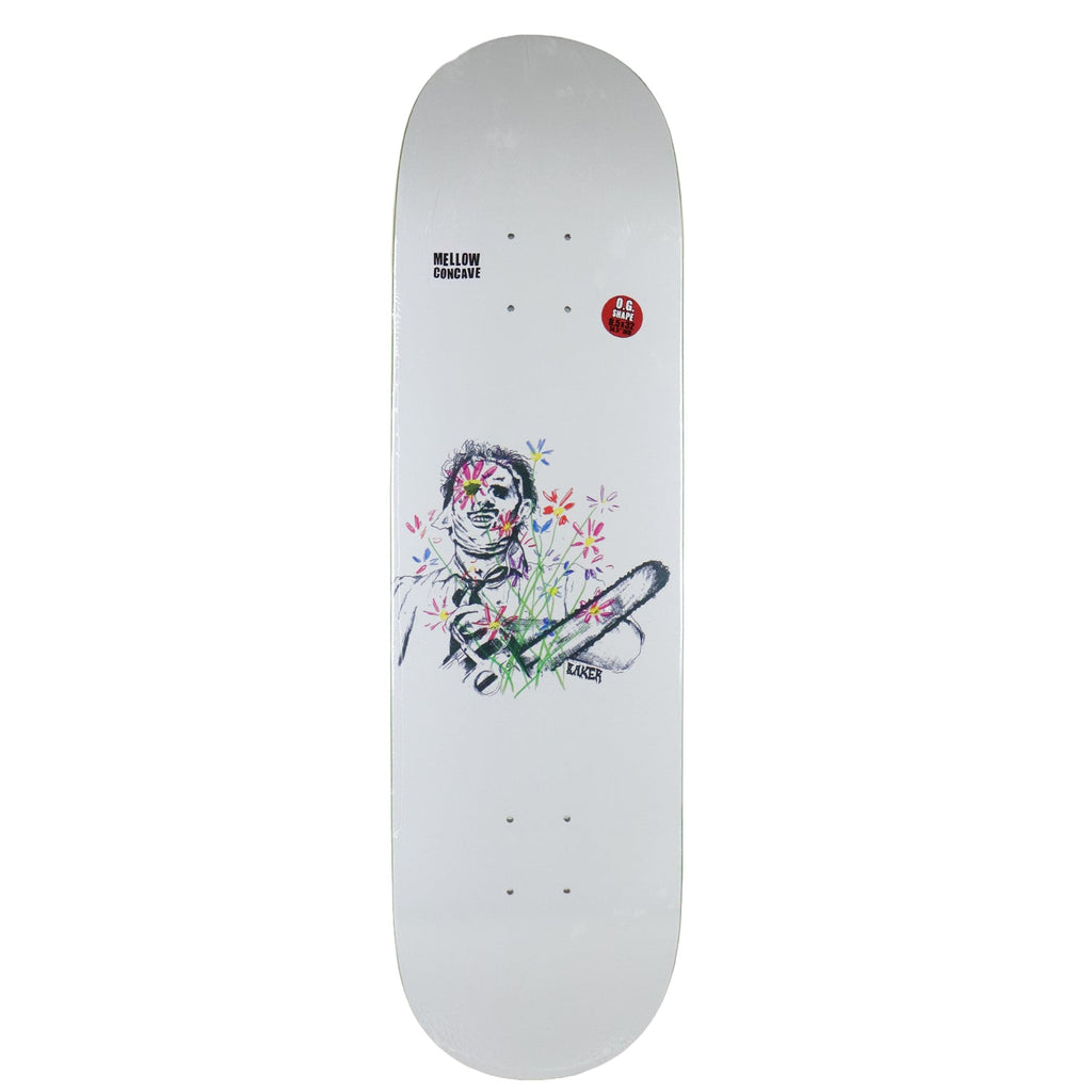 Baker Skateboard Complete Casper Brooker Texas Flowers White 8.5" x 32"