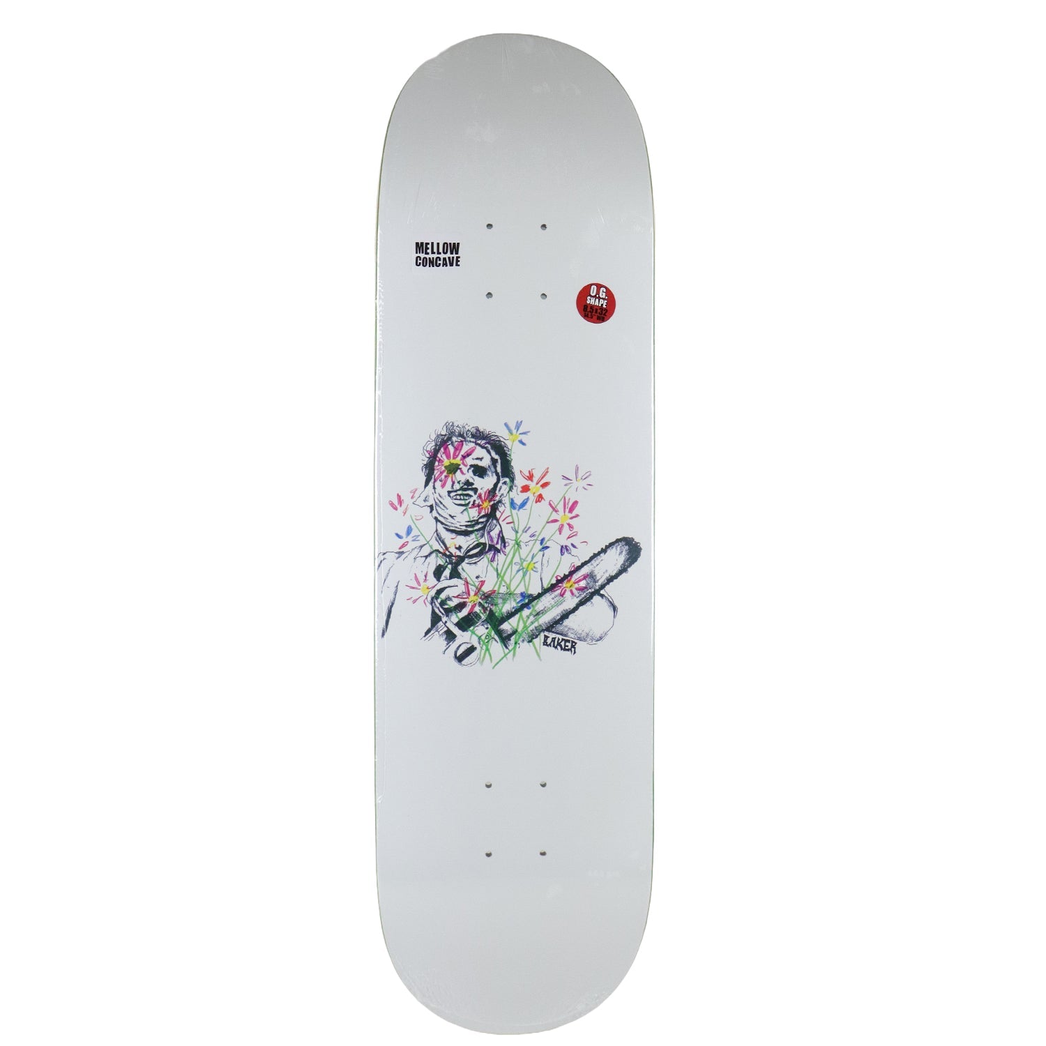 Baker Skateboard Complete Casper Brooker Texas Flowers White 8.5" x 32"