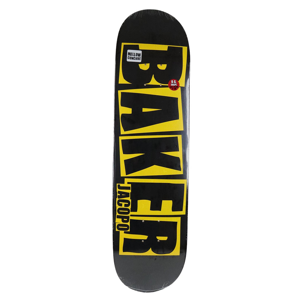 Baker Skateboard Complete Jacopo Carozzi Danger Black/Yellow 8.0" x 31.375"