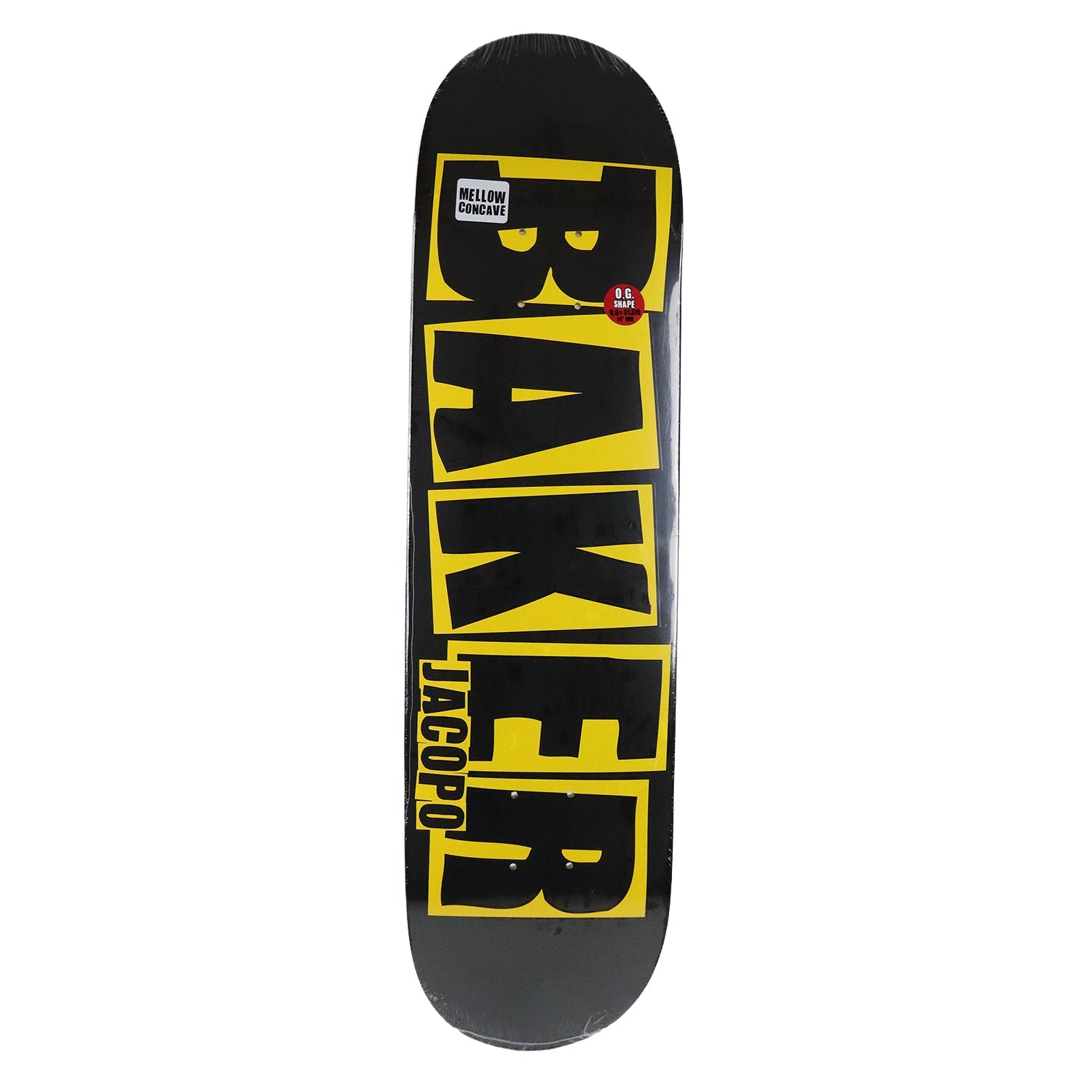 Baker Skateboard Complete Jacopo Carozzi Danger Black/Yellow 8.0" x 31.375"