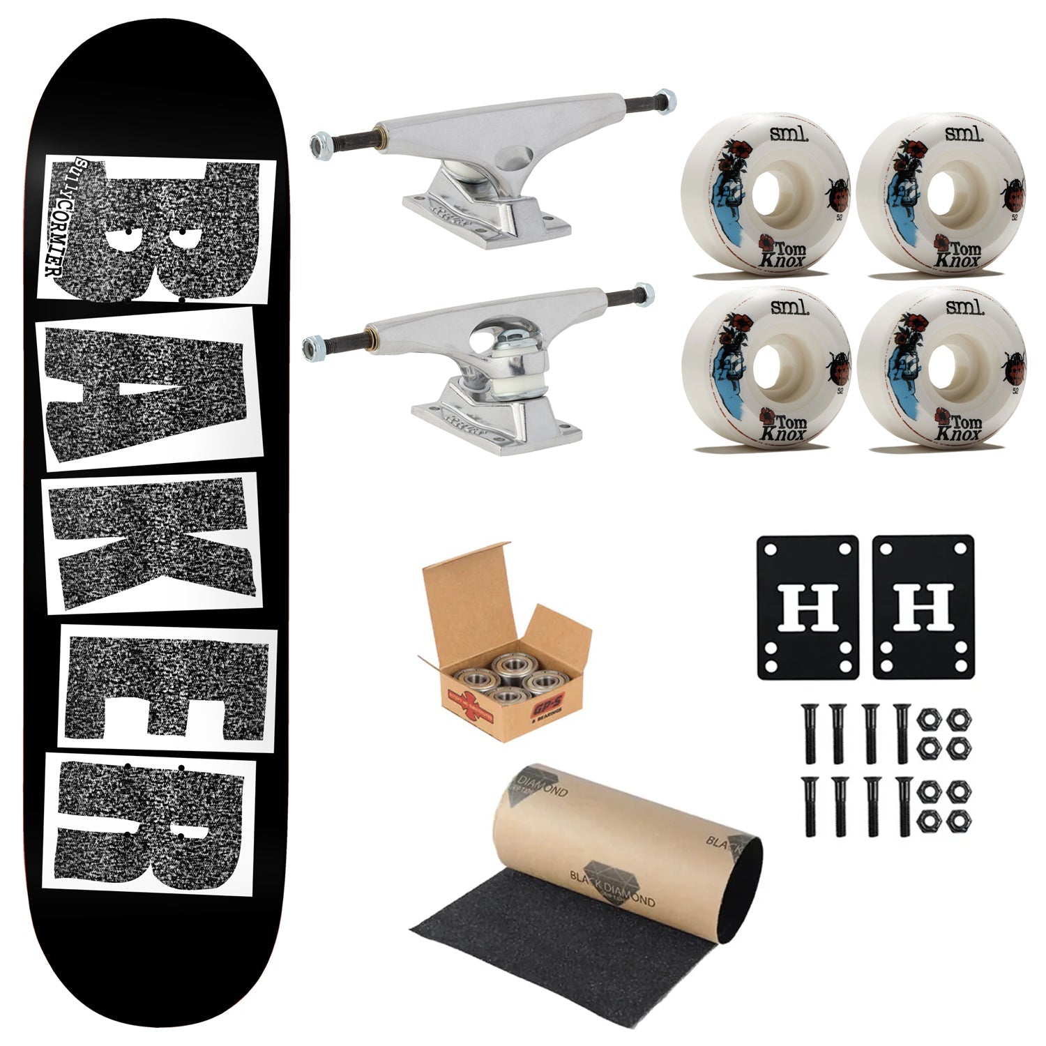 Baker Premium Complete Skateboard Sully Cosmic Microwave 8.5" Ft. Krux/SML/Independent