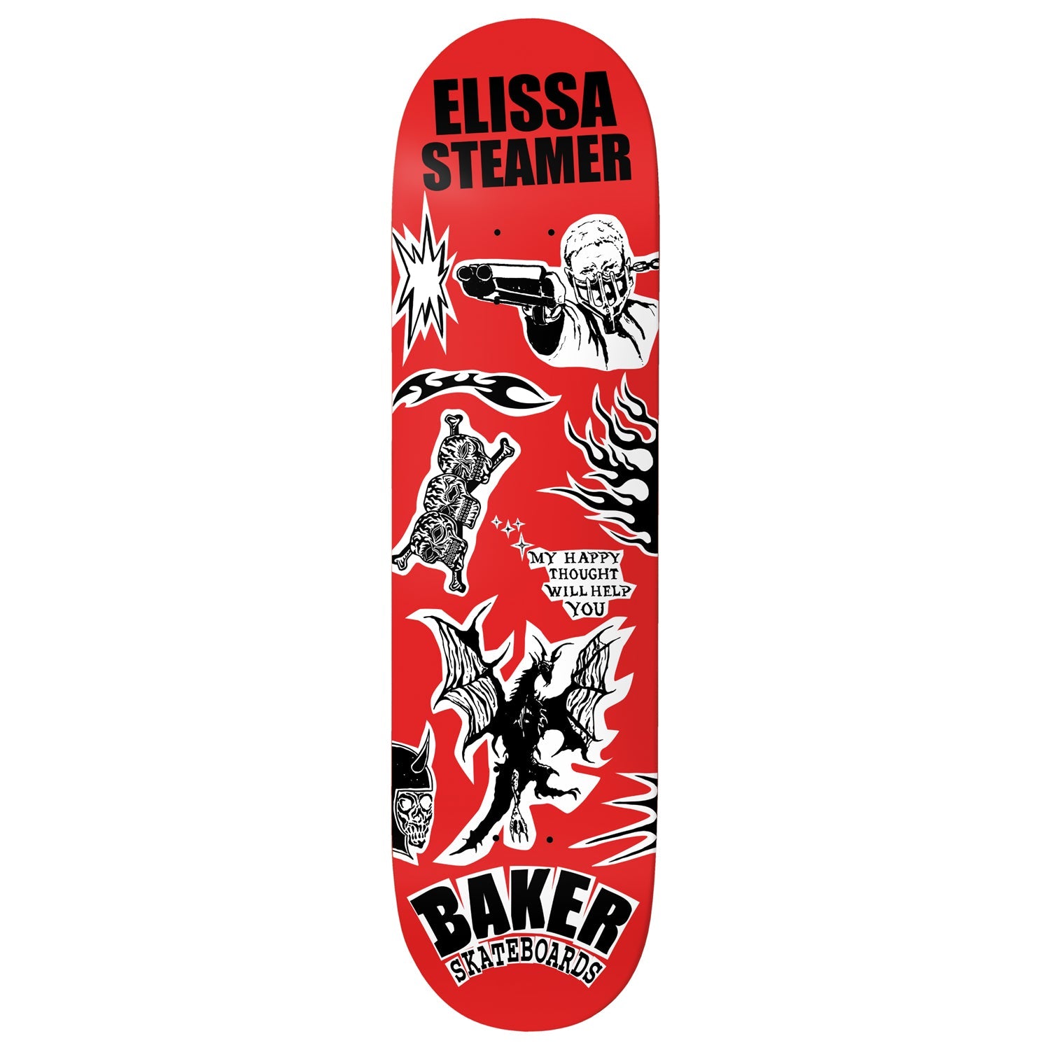 Baker Skateboard Complete Elissa Steamer Divine Evil 8.0" x 31.5"
