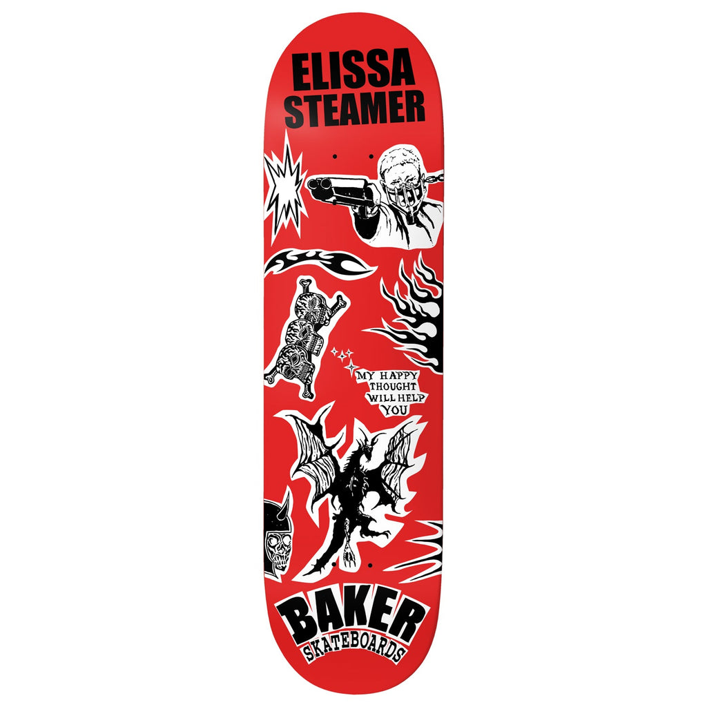 Baker Premium Complete Skateboard Elissa Steamer Evil 8.0" Ft. Independent/Spitfire