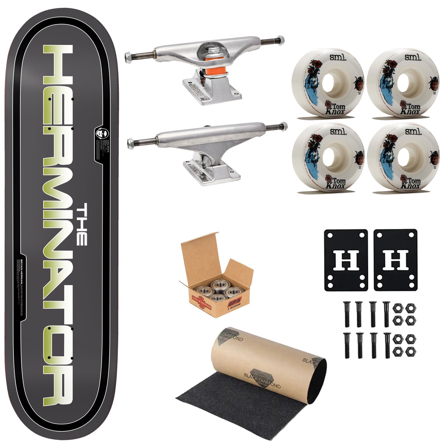Baker Premium Complete Skateboard The Herminator 8.125" Ft. Independent/SML