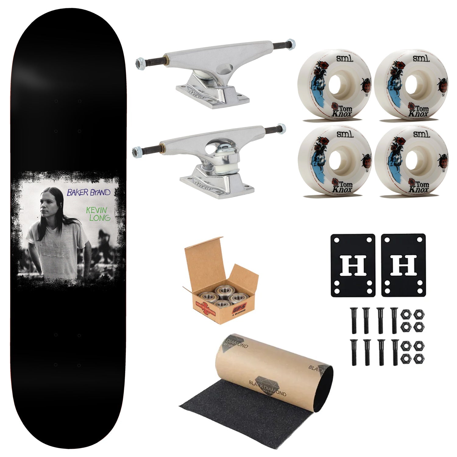 Baker Premium Complete Skateboard Spanky Jr 8.25" Ft. Krux/SML/Independent