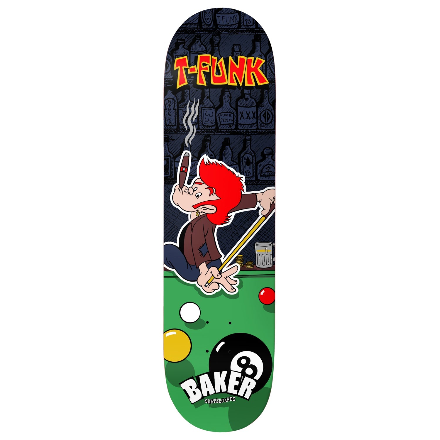 Baker Premium Complete Skateboard T-Funk Pleasure Island 8.5" Ft. Krux/SML/Independent