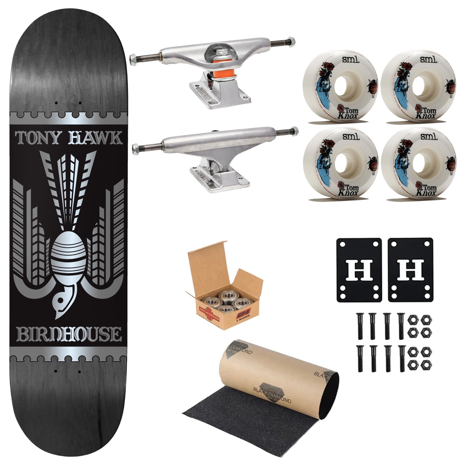 Birdhouse Premium Complete Skateboard Tony Hawk Stomp 8.0" Ft. Independent/SML
