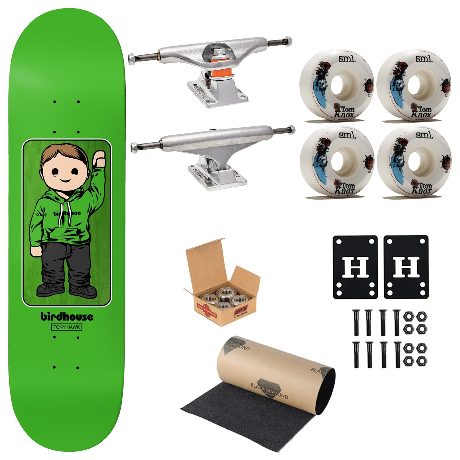Birdhouse Premium Complete Skateboard Tony Hawk Toy Box 8.125" Ft. Independent/SML