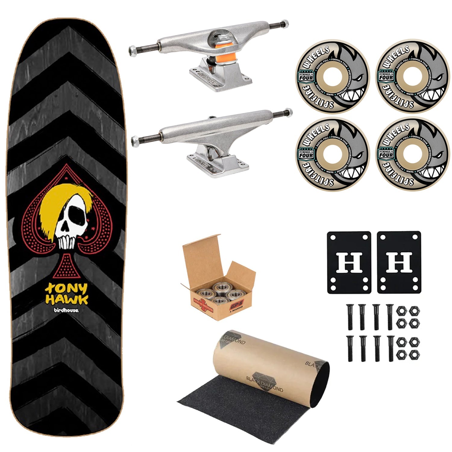 Birdhouse Premium Complete Skateboard Tony Hawk McSqueeb 2 9.375" Ft. Independent/Spitfire