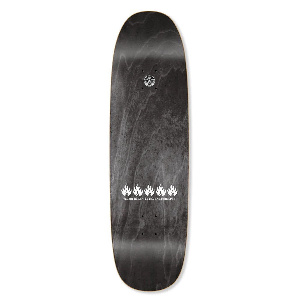 Black Label Skateboard Complete Omar Hassan Never Stop Shof Edition Black Widow Red 9.25" x 32.25"