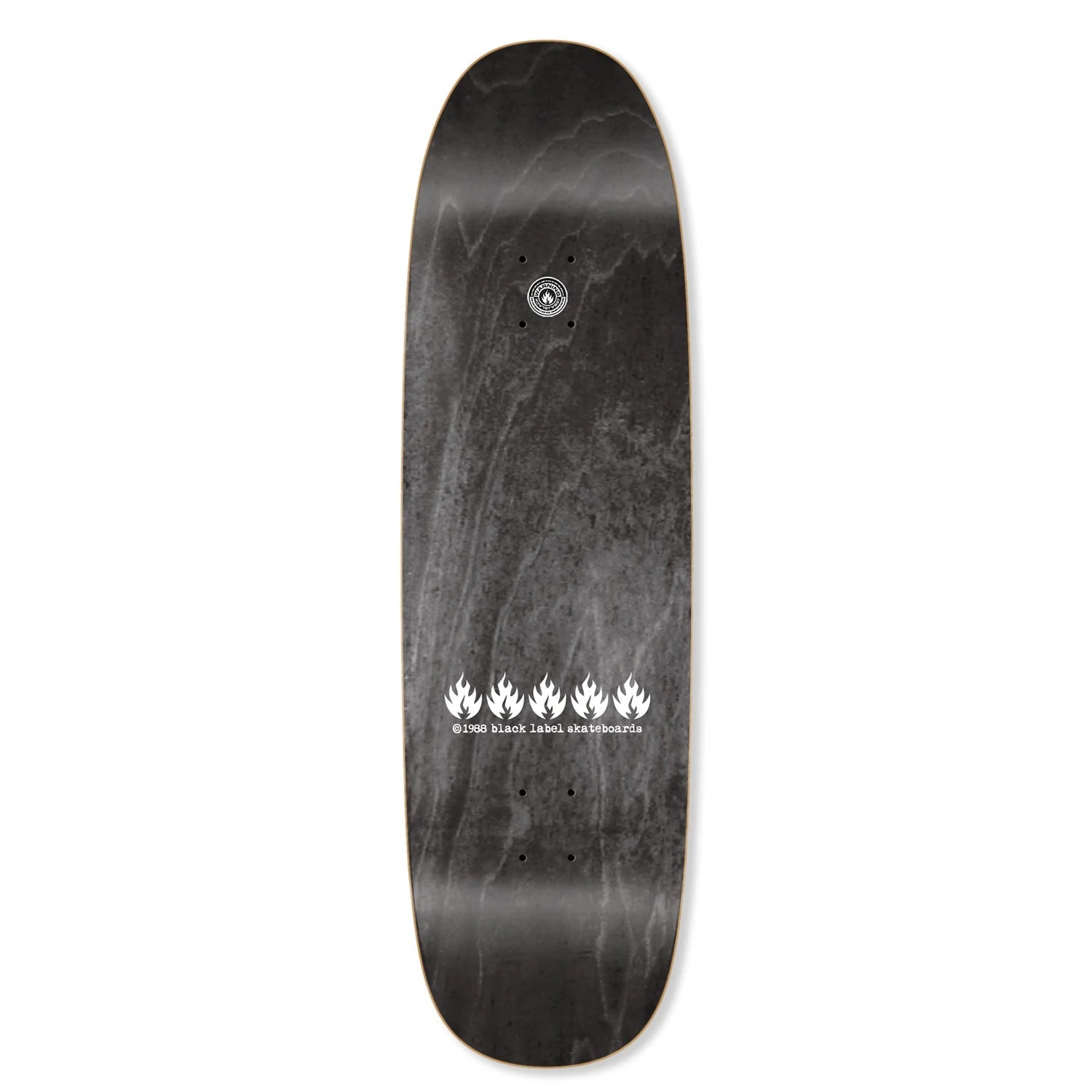 Black Label Skateboard Complete Omar Hassan Never Stop Shof Edition Black Widow Red 9.25" x 32.25"