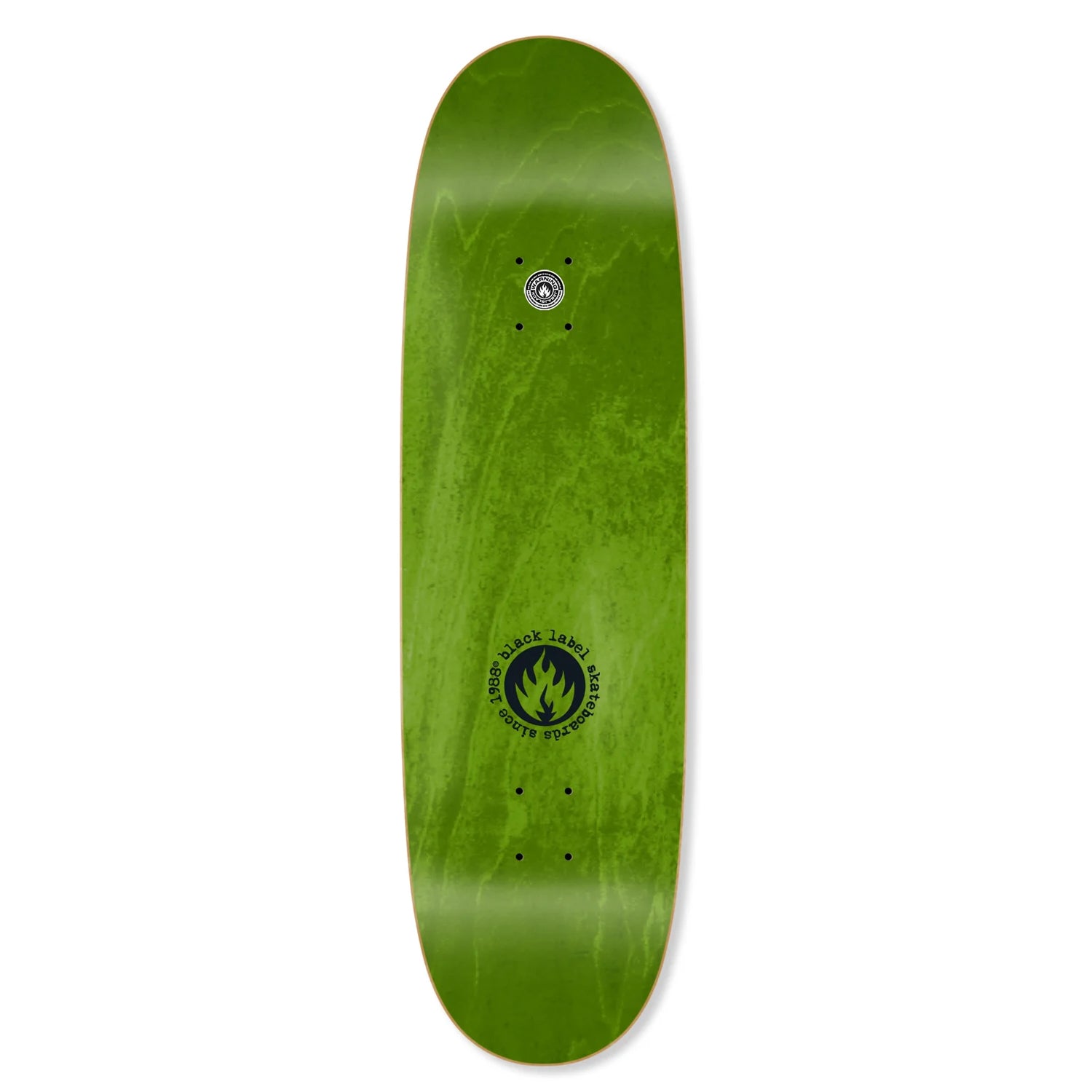 Black Label Skateboard Complete Thumbhead Torn Custom Egg Shaped Assorted 9.0" x 32.2"