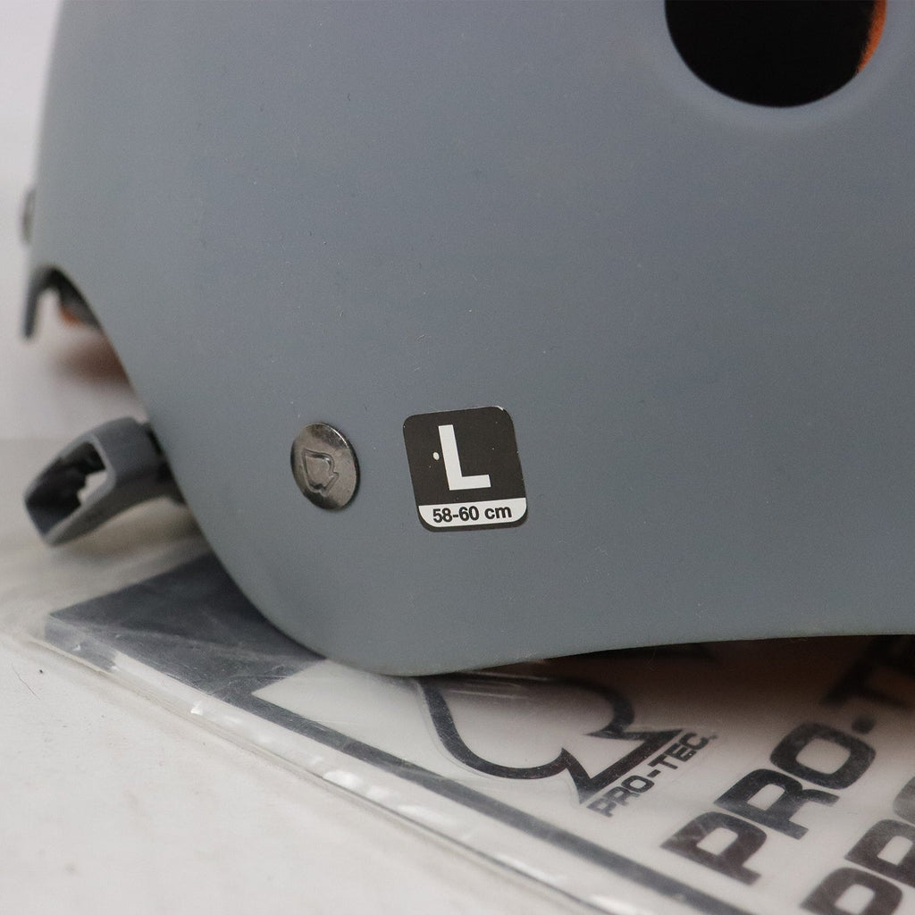 Out of Box Pro Tec Helmet Classic Rubber Grey Size L
