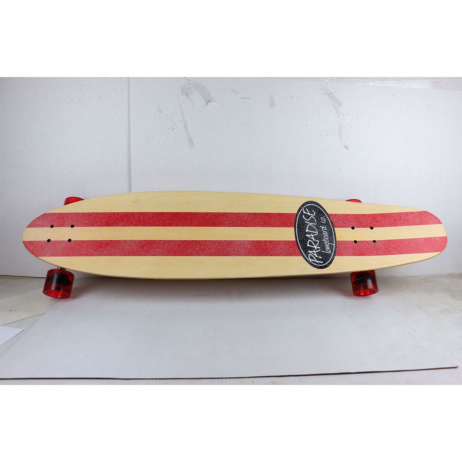 Blem Paradise Longboard Complete 9" x 44" Red Pinstripe Kicktail Shape