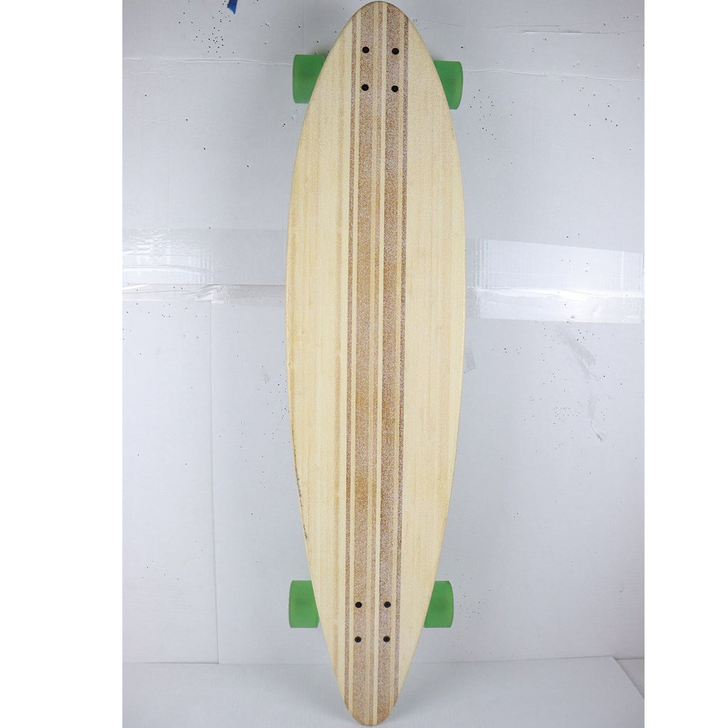 Scratched Paradise Longboard Complete 9.75" x 41" Bamboo Inlay Stalks Concave Pintail Shape