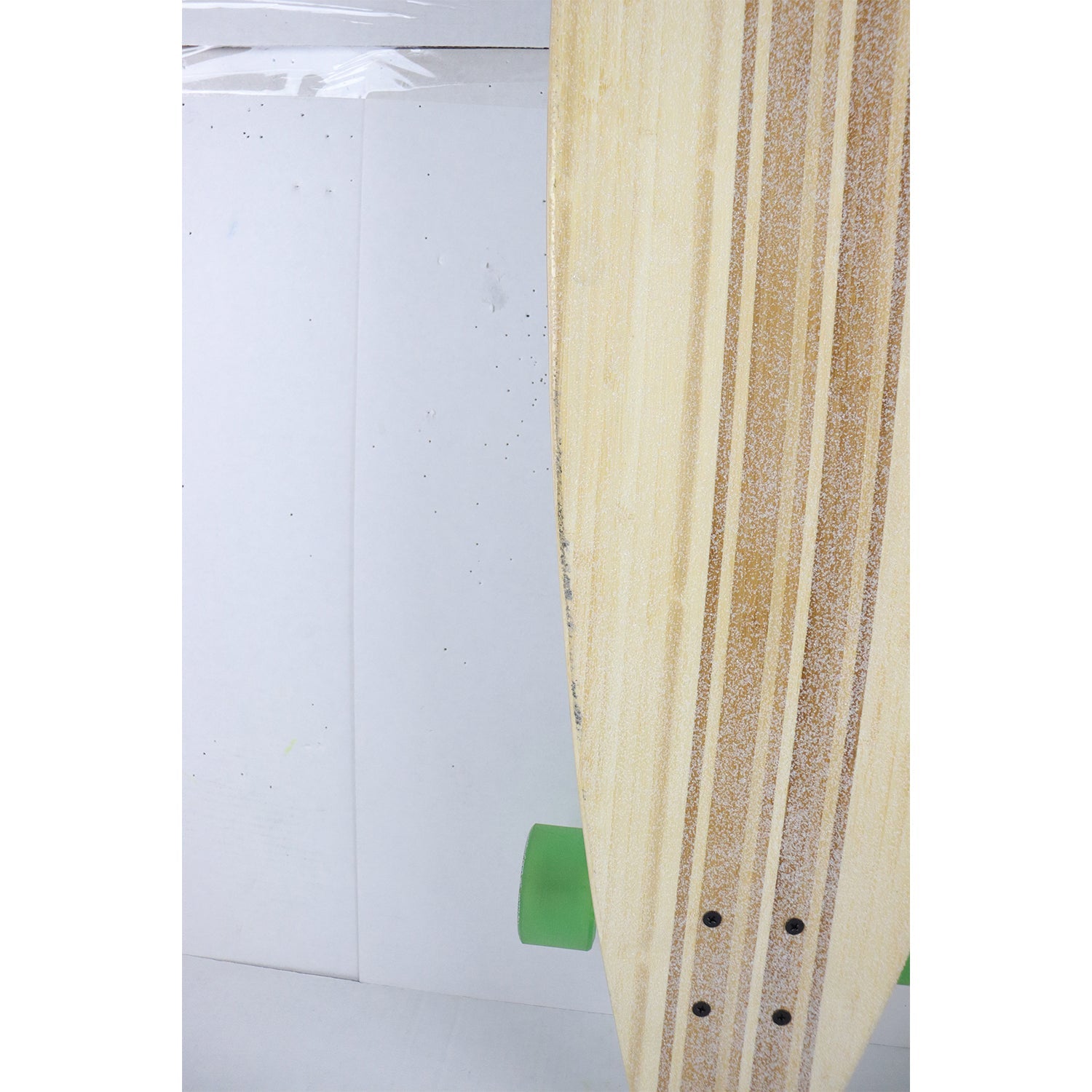 Scratched Paradise Longboard Complete 9.75" x 41" Bamboo Inlay Stalks Concave Pintail Shape