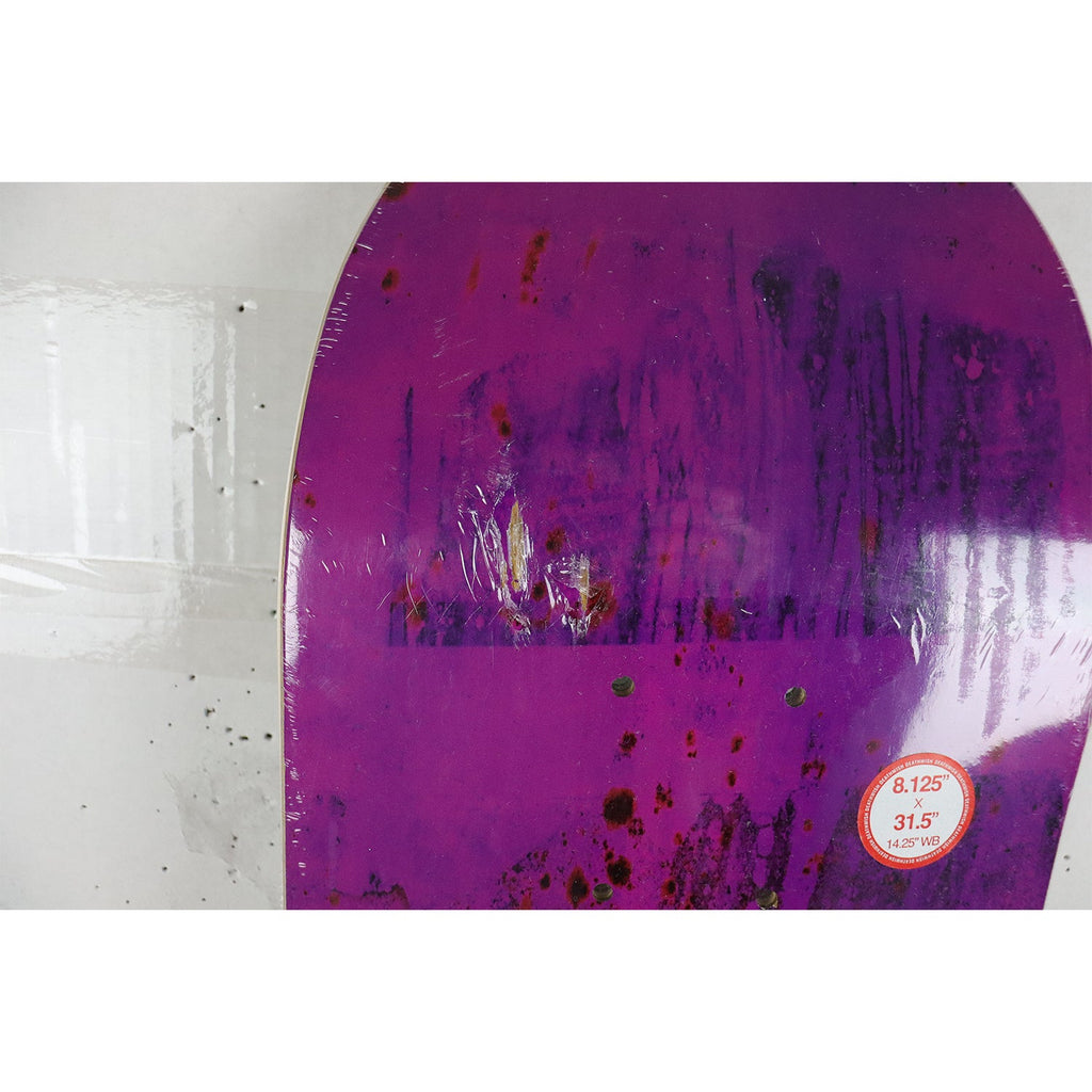 Scratched Deathwish Skateboard Deck Jamie Foy Spring Break Purple 8.125" x 31.5"