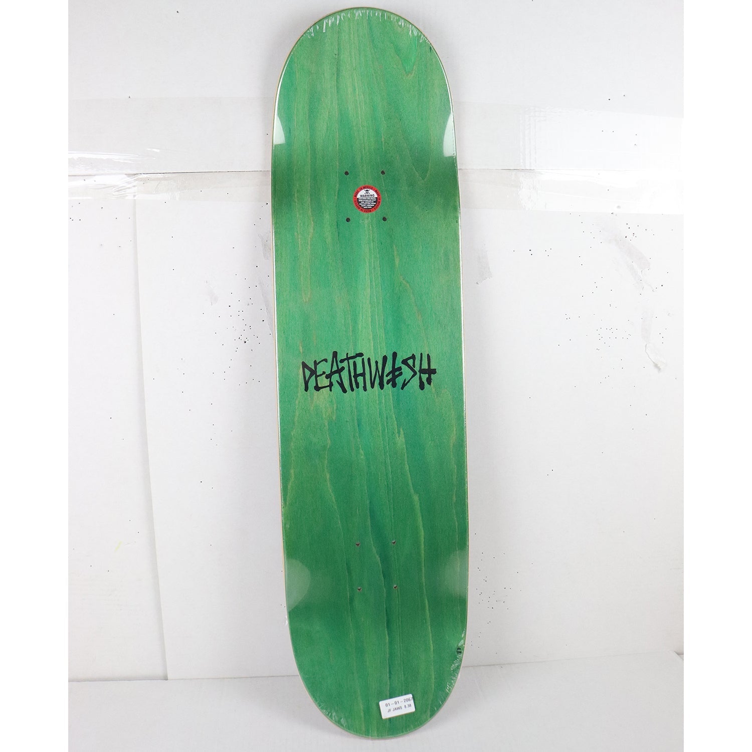 Scratched Deathwish Skateboard Deck Jamie Foy Jaws Black 8.38" x 32"