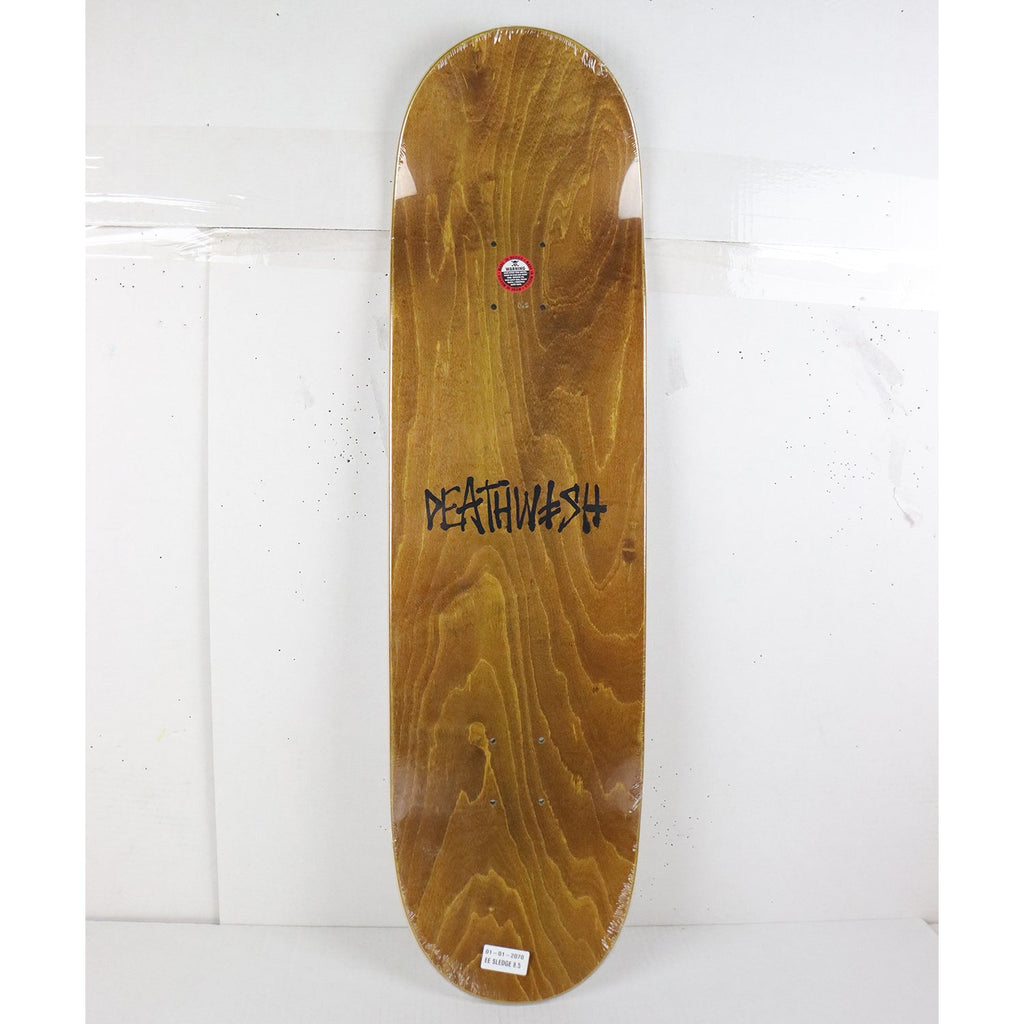 Scratched Deathwish Skateboard Deck Erik Ellington Sledge White 8.5" x 31.875"