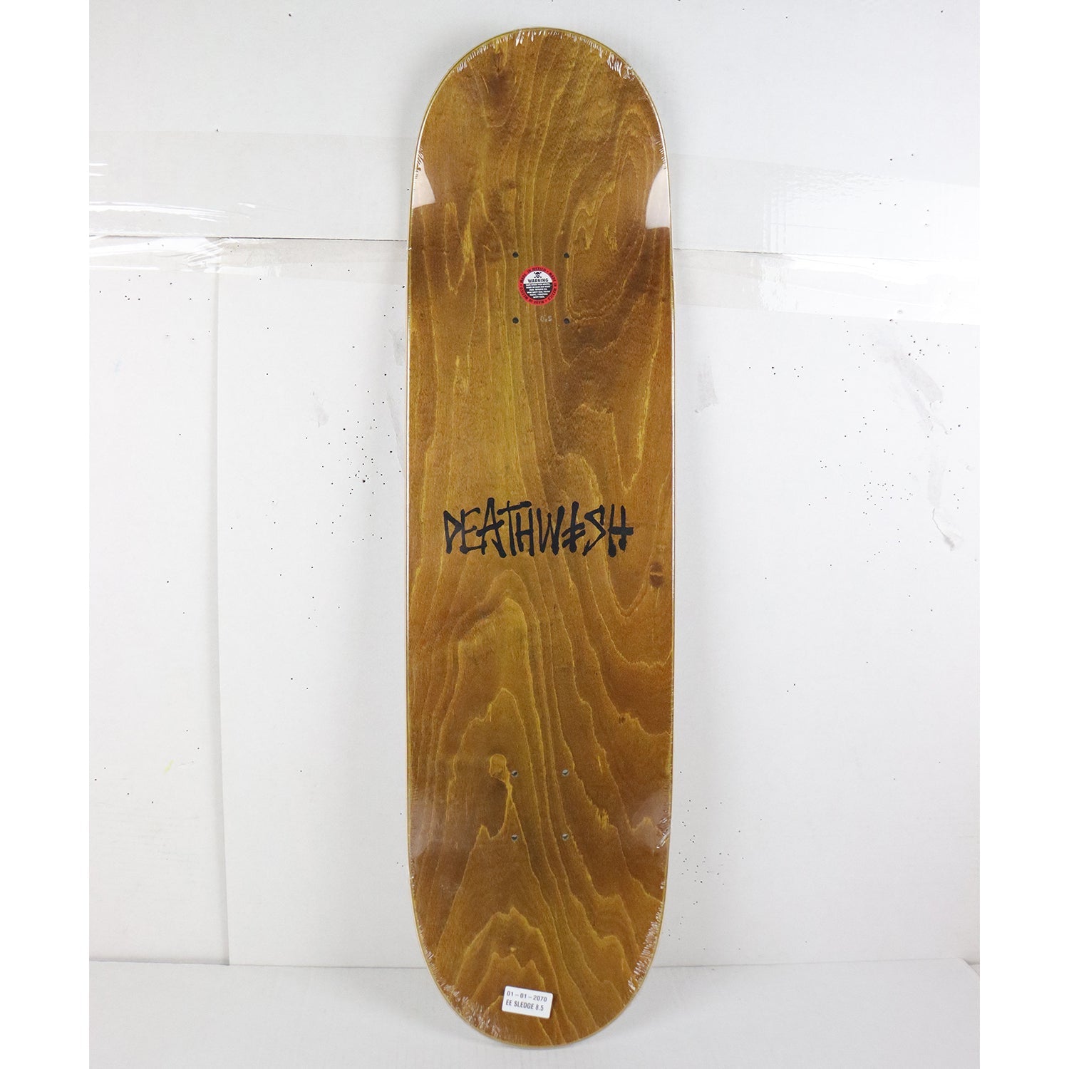 Scratched Deathwish Skateboard Deck Erik Ellington Sledge White 8.5" x 31.875"