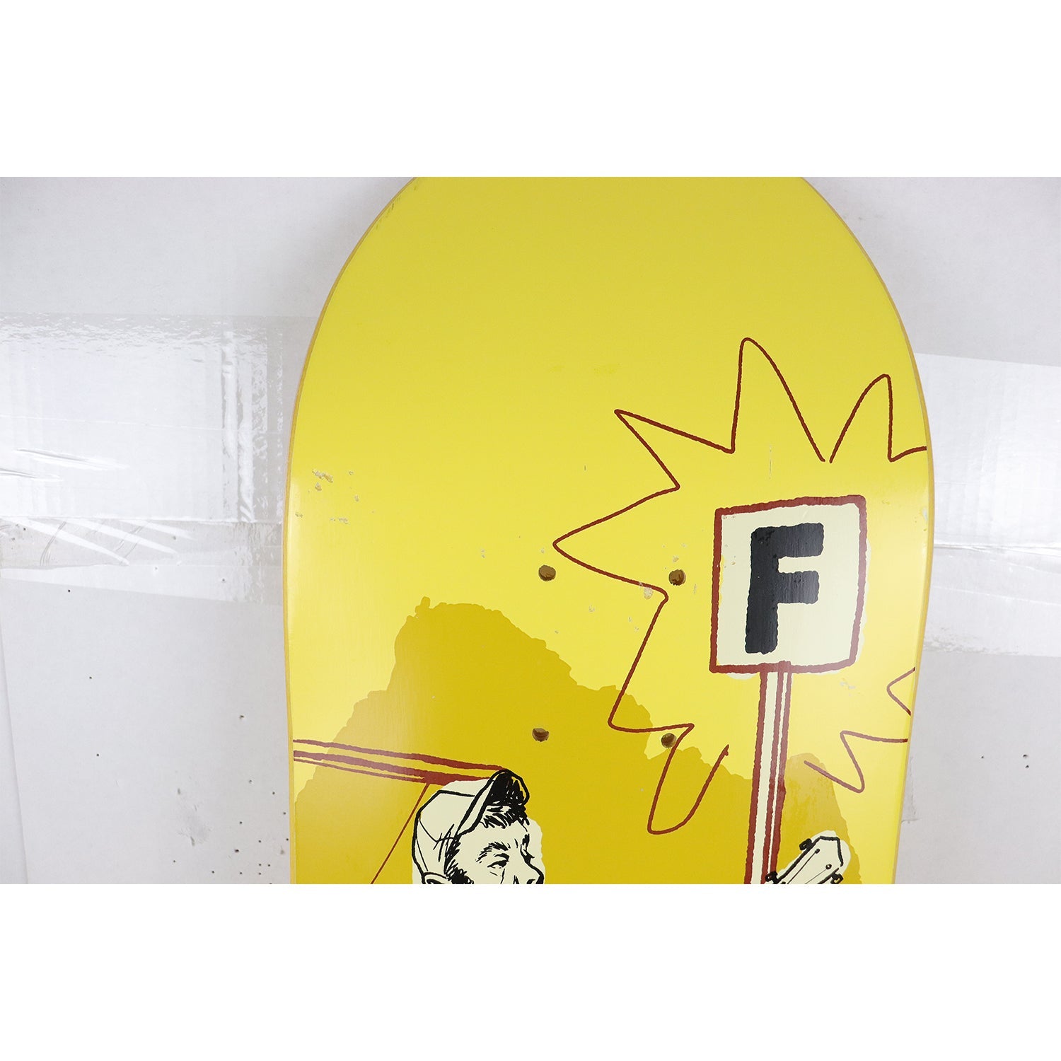 Scratched Foundation Skateboard Deck Adian Campbell Busker 8.5" x 31.75"