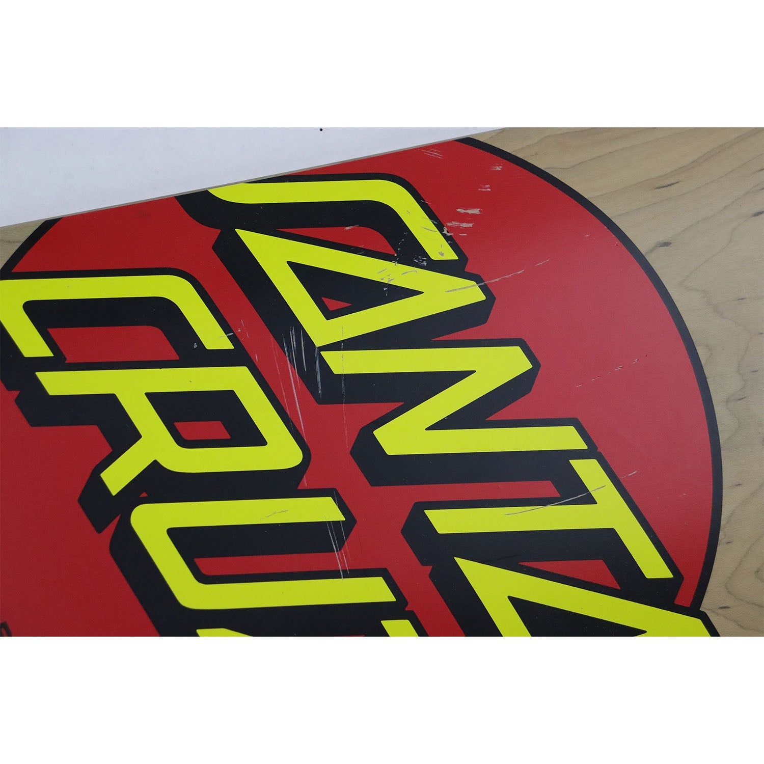Blem Santa Cruz Skateboard Deck Classic Dot Grey 8.375" x 31.83" with Grip