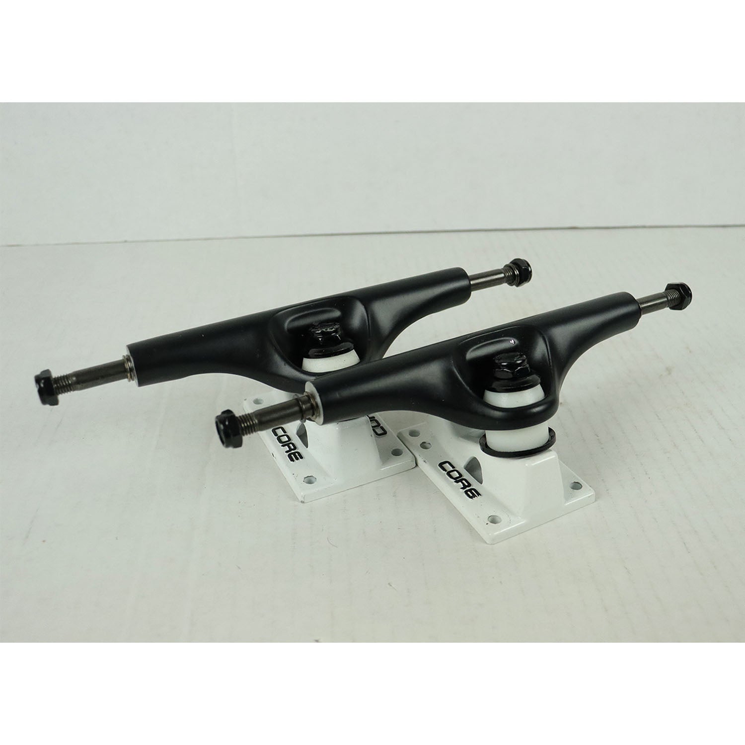 Blem Core Skateboard Trucks 6.0 (8.63") Black / White Base