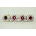 Blem Spitfire Skateboard Wheels Burners 56mm 99A White/Purple with Abec 5 Bearings